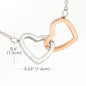 Husband To Wife Interlocking Hearts Necklace