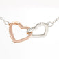 Husband To Wife Interlocking Hearts Necklace
