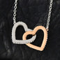 Husband To Wife Interlocking Hearts Necklace
