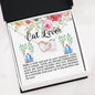Cat Lover Interlocking Hearts Necklace