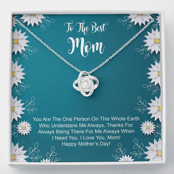 To The Best Mom Love Knot Necklace