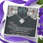 Love You My Amazing Mom Love Knot Necklace