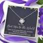 Best Mom In The World Love Knot Necklace