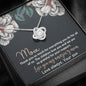 Love You My Amazing Mom Love Knot Necklace