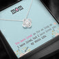 To My Mom Love Knot Necklace