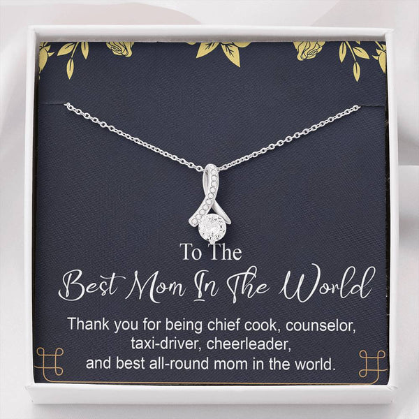 Best Mom In The World Alluring Beauty Necklace