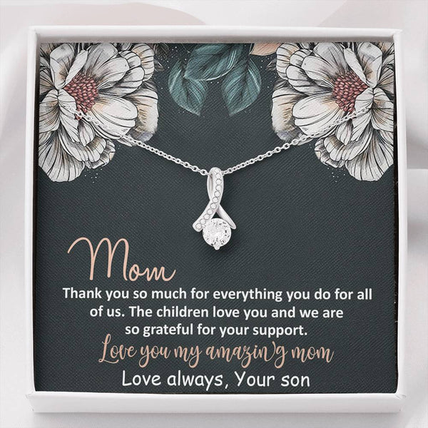 Love You My Amazing Mom Alluring Beauty Necklace