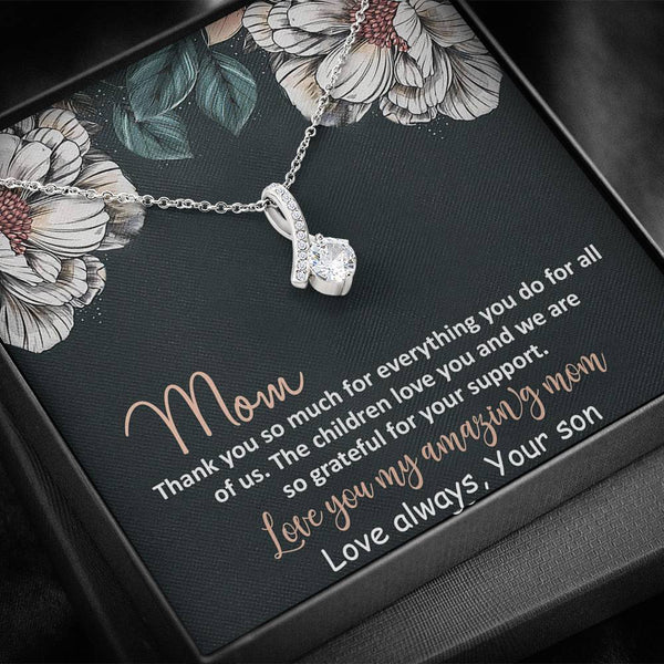 Love You My Amazing Mom Alluring Beauty Necklace