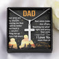 Happy Father's Day Stainless Steel Cross Necklace