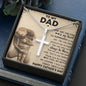 My Dad My Myth My Legend Stainless Steel Cross Necklace