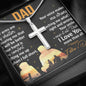 Happy Father's Day Stainless Steel Cross Necklace