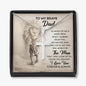 To My Brave Dad Stainless Steel Cross Necklace