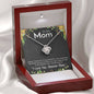 I love You Mom Love Knot Necklace