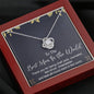 Best Mom In The World Love Knot Necklace