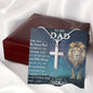 Dad I Love You Stainless Steel Cross Necklace