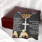 Happy Father's Day Stainless Steel Cross Necklace