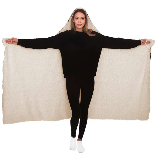 Cute Pugs Hooded Blanket