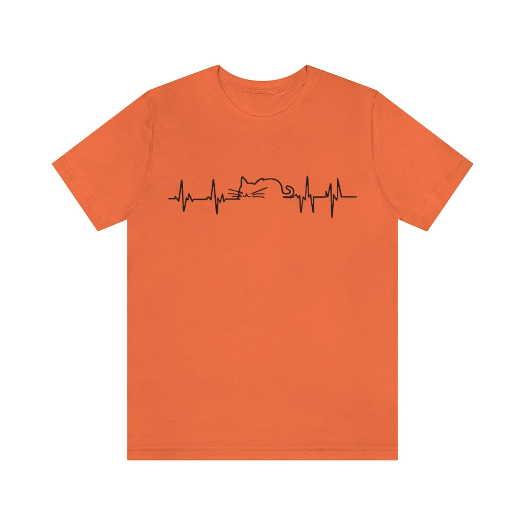 Cat heartbeat shirt best sale