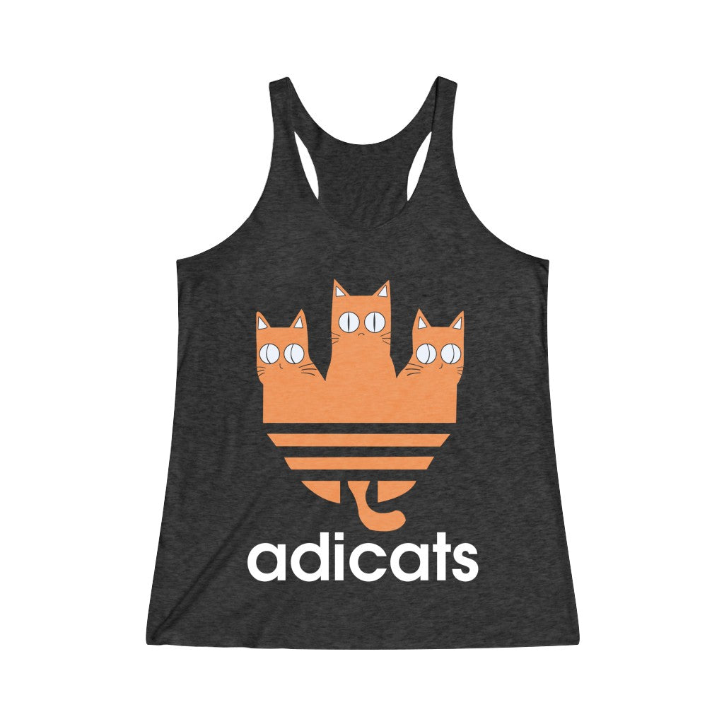 Adicats Women's Tri-Blend Racerback Tank Top