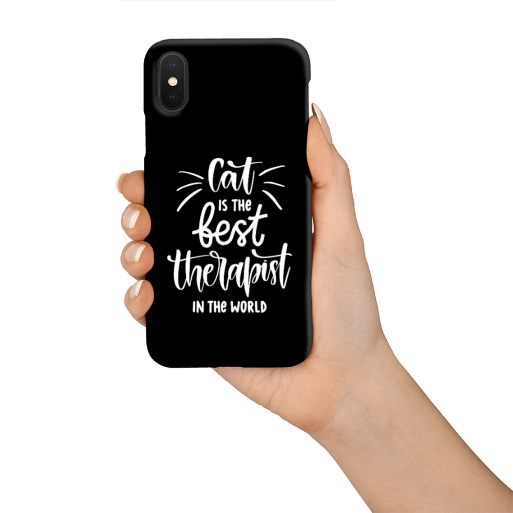 Cat Is The Best Therapist In The World Tough Phone Case