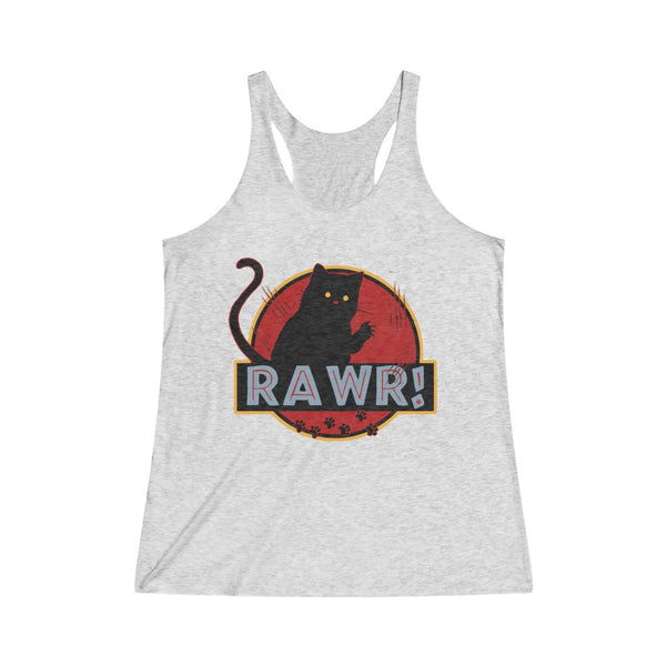 RAWR Women's Tri-Blend Racerback Tank Top