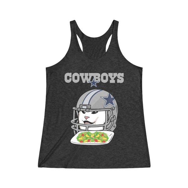 Cat Cowboys Women's Tri-Blend Racerback Tank Top