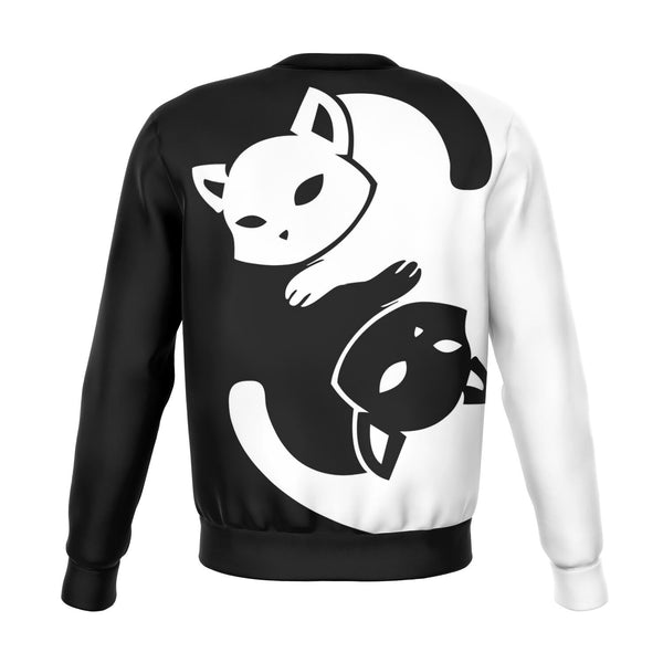 Yin Yang Cat AOP Unisex Fashion Sweatshirt