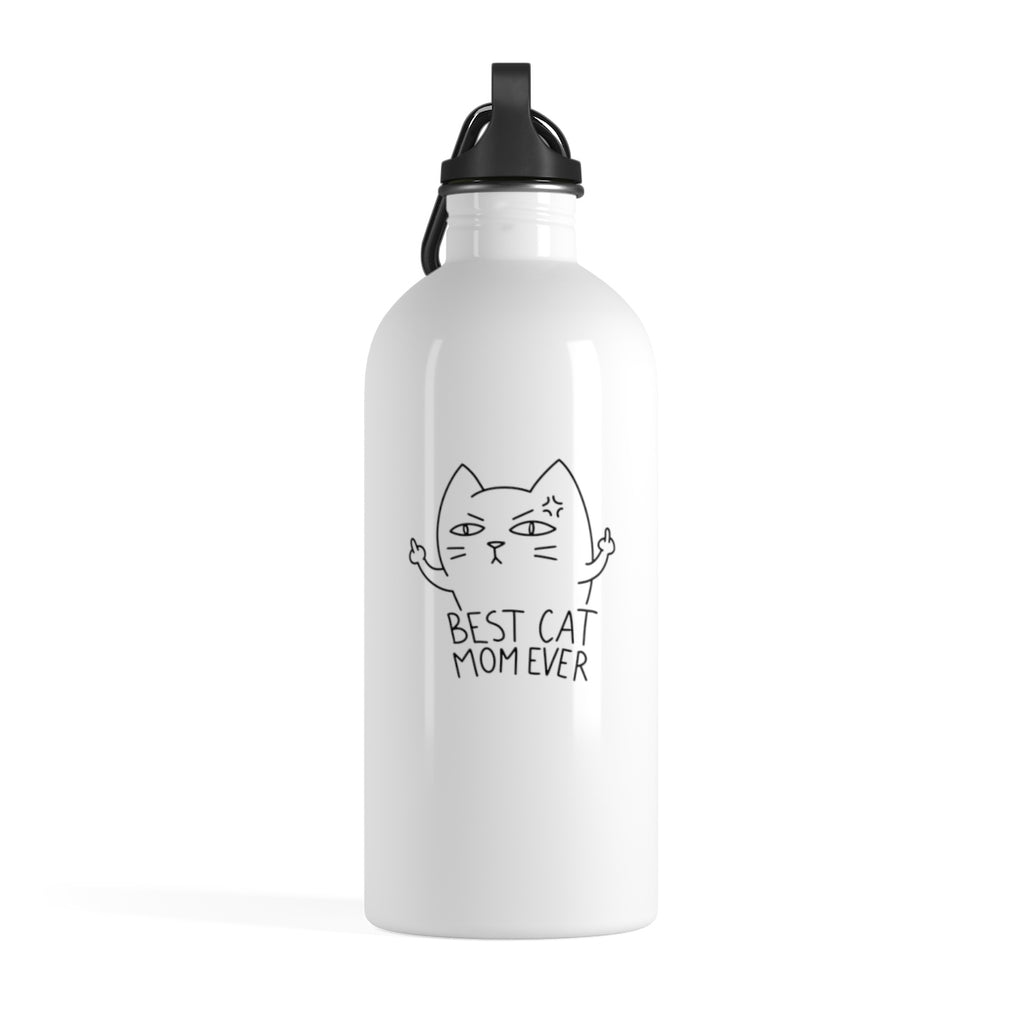 Best Cat Mom Ever Stainless Steel Water Bottle – Cute Cat Nation