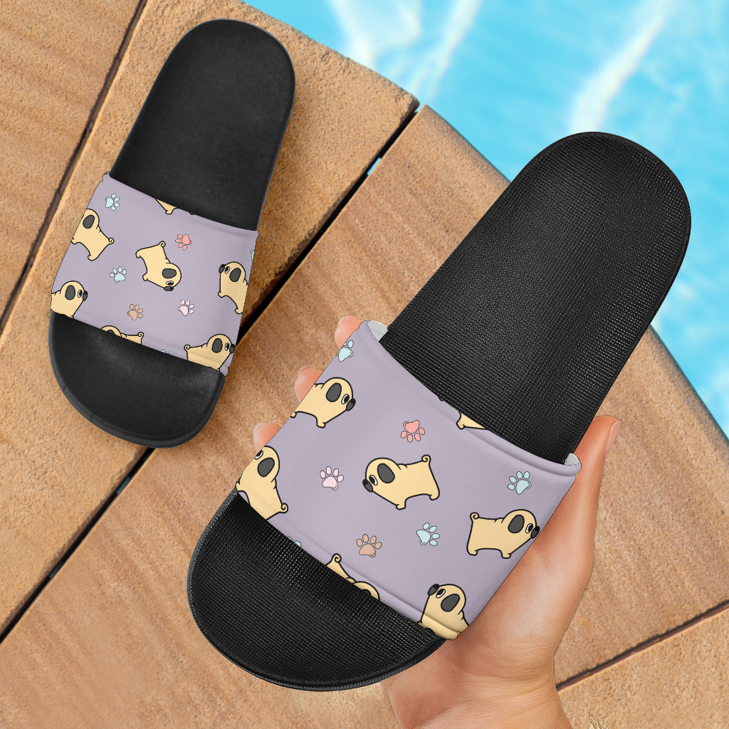 Cute Pugs Slide Sandals