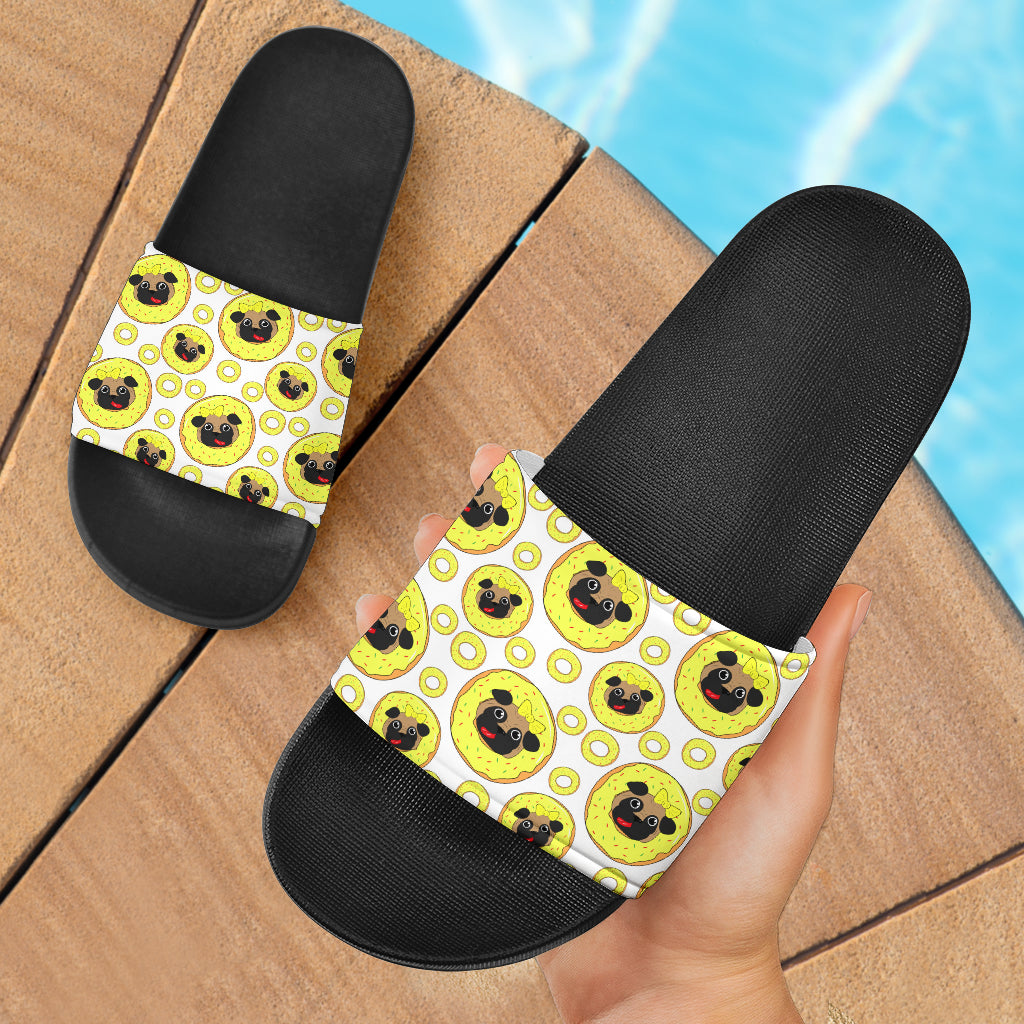 Donut Pugs Slide Sandals