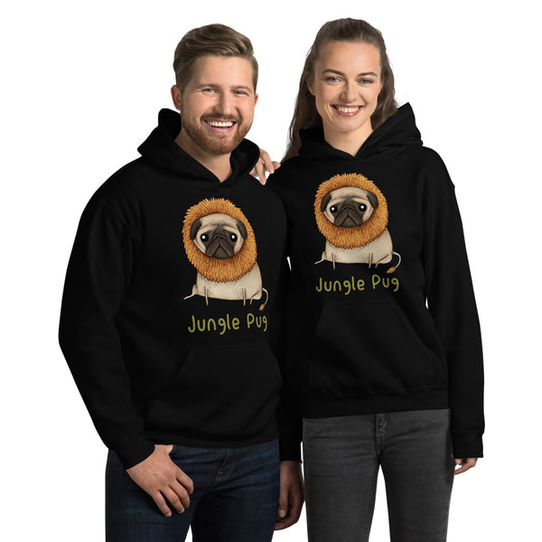Jungle Pug Unisex Hoodie