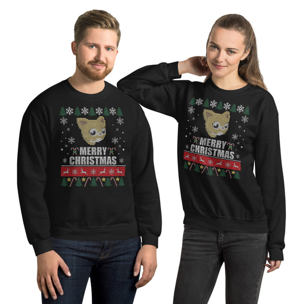 Merry Christmas Cat Unisex Sweatshirt
