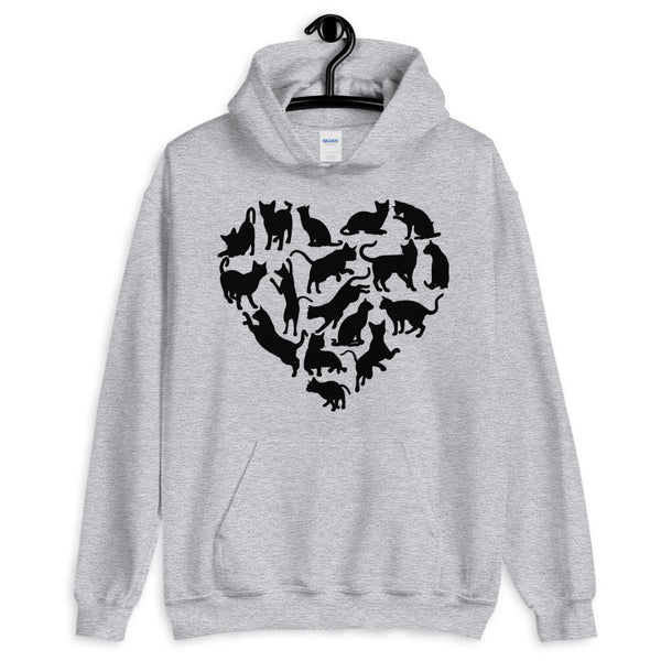 Cats Heart Unisex Hoodie