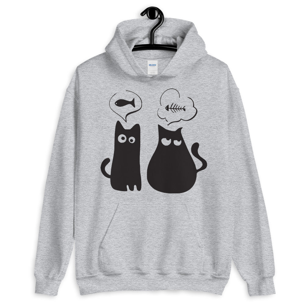 Cats And Fishes Unisex Hoodie