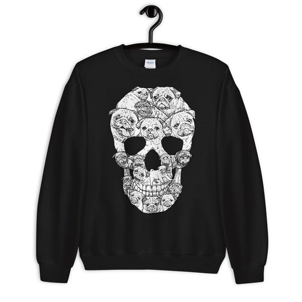 Pug Skull Unisex Sweatshirt