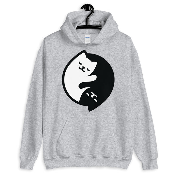 Yin Yang Cats Unisex Hoodie