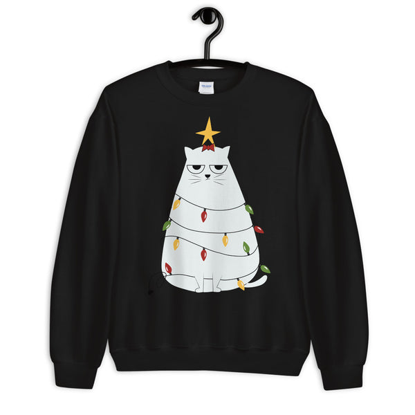 Christmas Tree Meow Unisex Sweatshirt