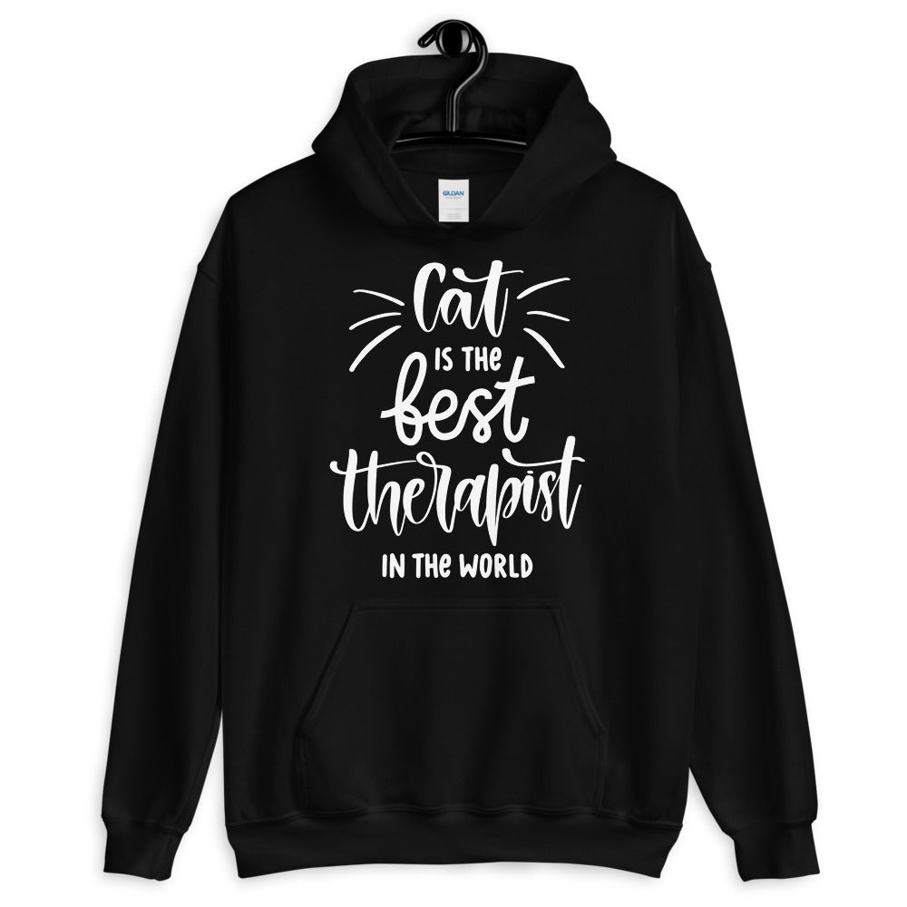 Cat Is The Best Therapist In The World Unisex Hoodie