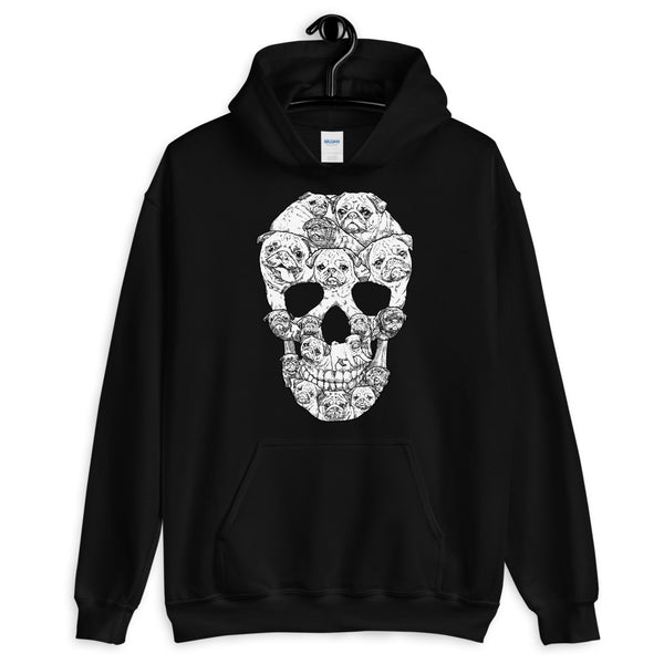 Pug Skull Unisex Hoodie