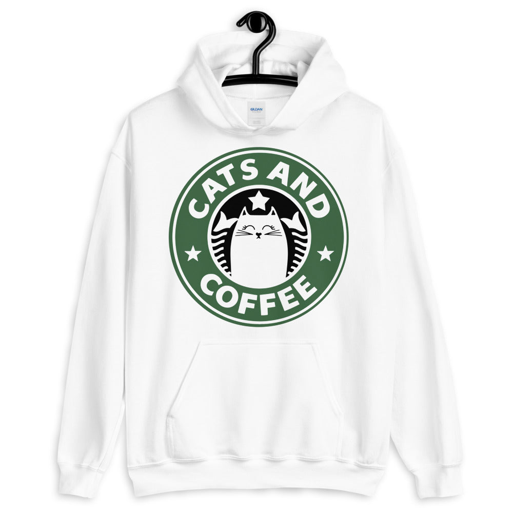 Cats And Coffee Unisex Hoodie