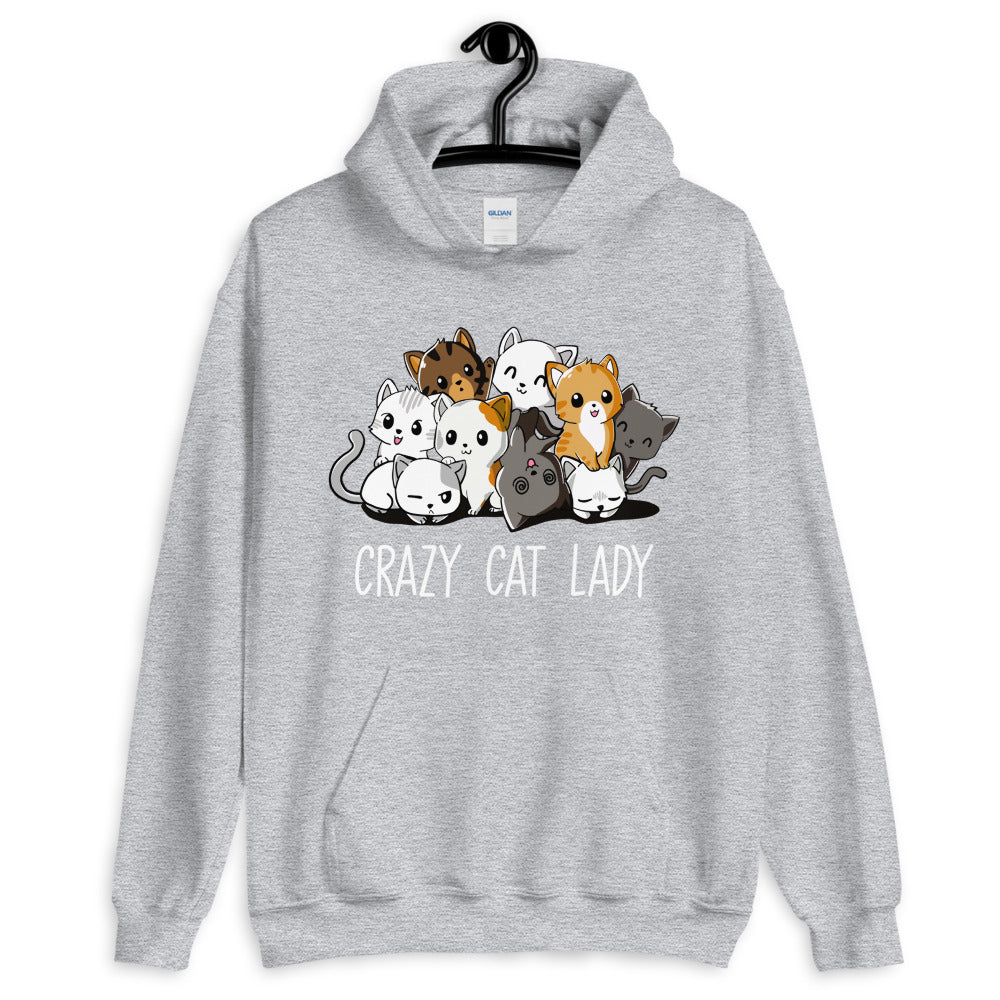 Crazy cat lady online hoodie