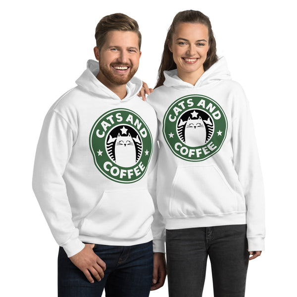 Cats And Coffee Unisex Hoodie