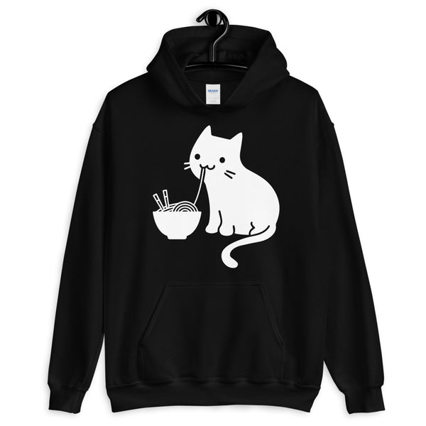 Cute Cat Eating Ramen Unisex Hoodie