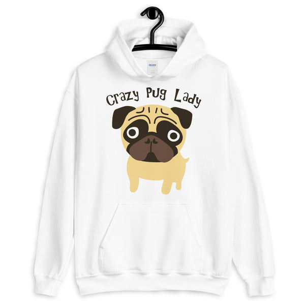 Crazy Pug Lady Unisex Hoodie