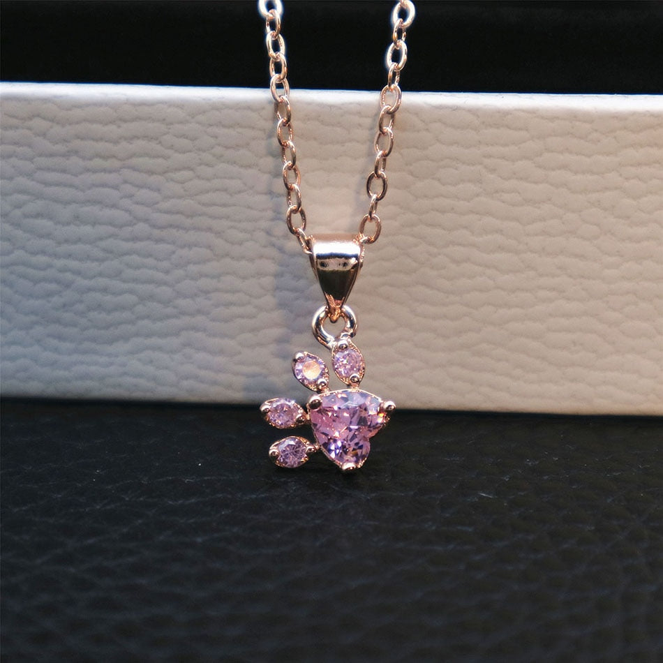 Cat Paw Prnt Necklace | Paw Jewelry, Paw Prnt Necklace, Paw Pendants