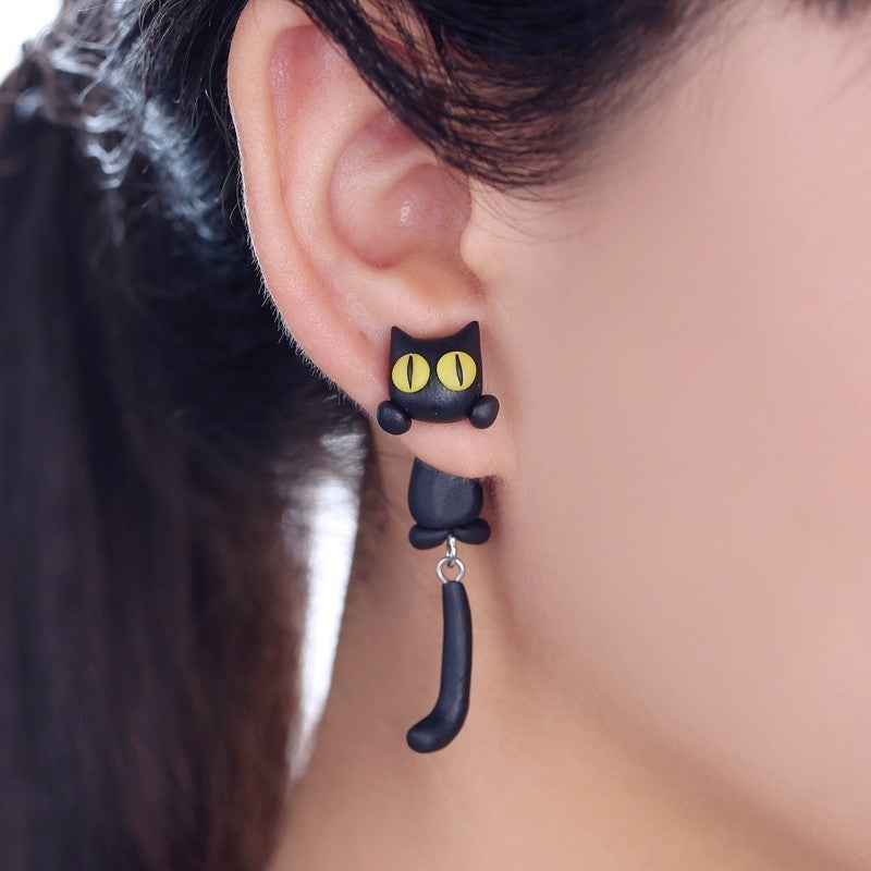 Cute Cartoon Cat Earrings