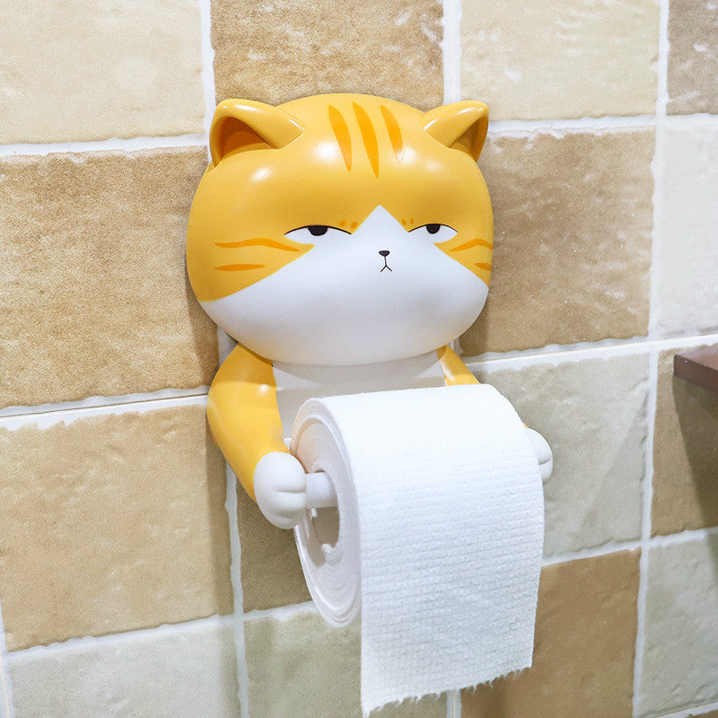 Creative Cartoon Cat Toilet Paper Holder