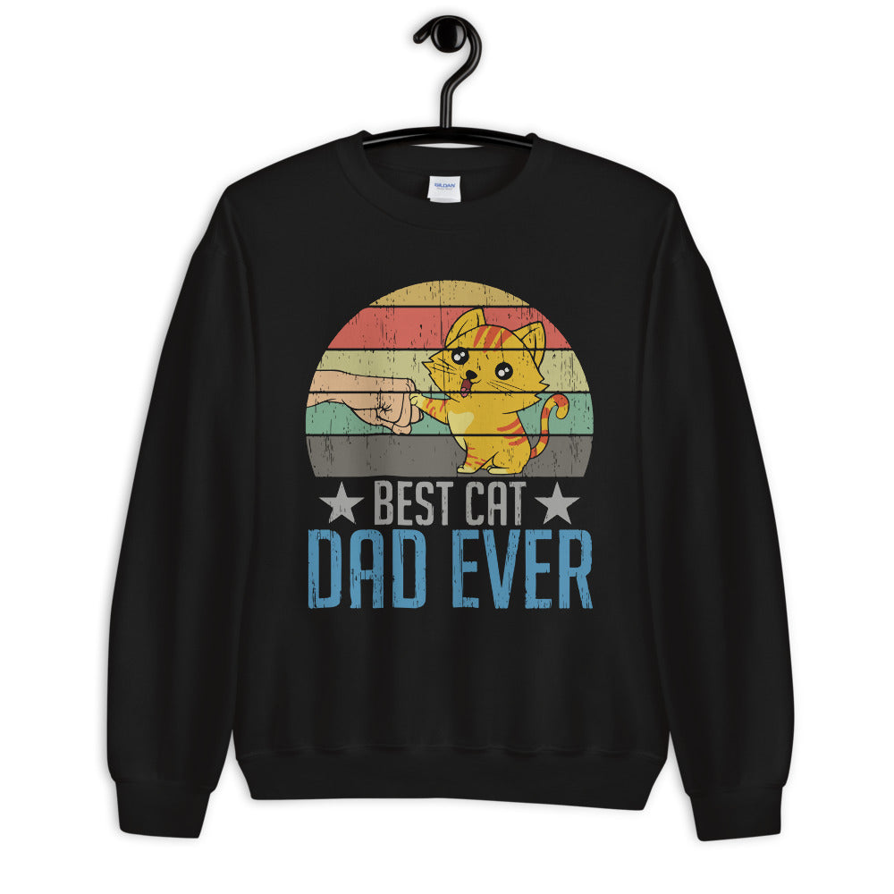 Best Cat Dad Ever Unisex Sweatshirt