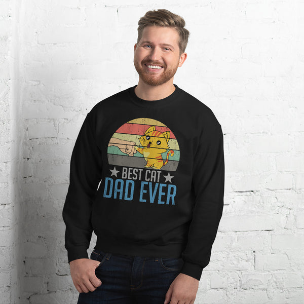 Best Cat Dad Ever Unisex Sweatshirt