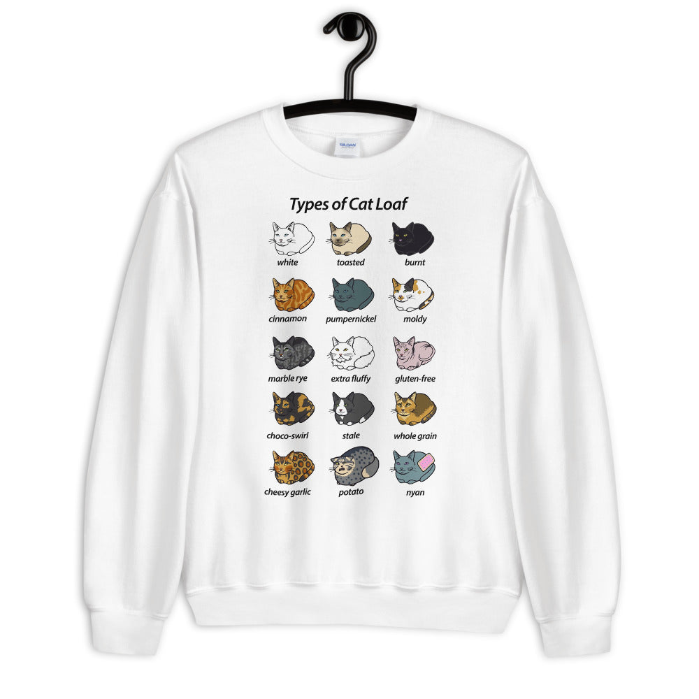 Types Of Cat Loaf Unisex Sweatshirt